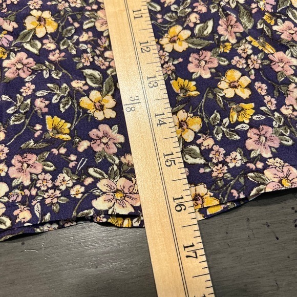 Elodie Womens Floral Skirt Size Large Mini Side Cut Out Side Zip - Picture 9 of 11